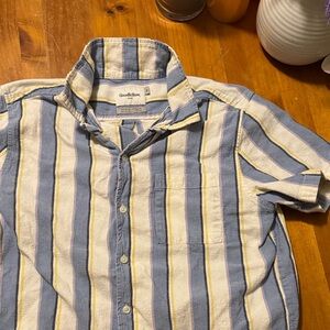 Goodfellow & Co Men's Casual Striped Shirt in Blue and Cream